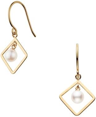 青山] aoyama k10yg akoya珍珠 耳环 ajva2326 pa : 亚马逊中国: 珠宝